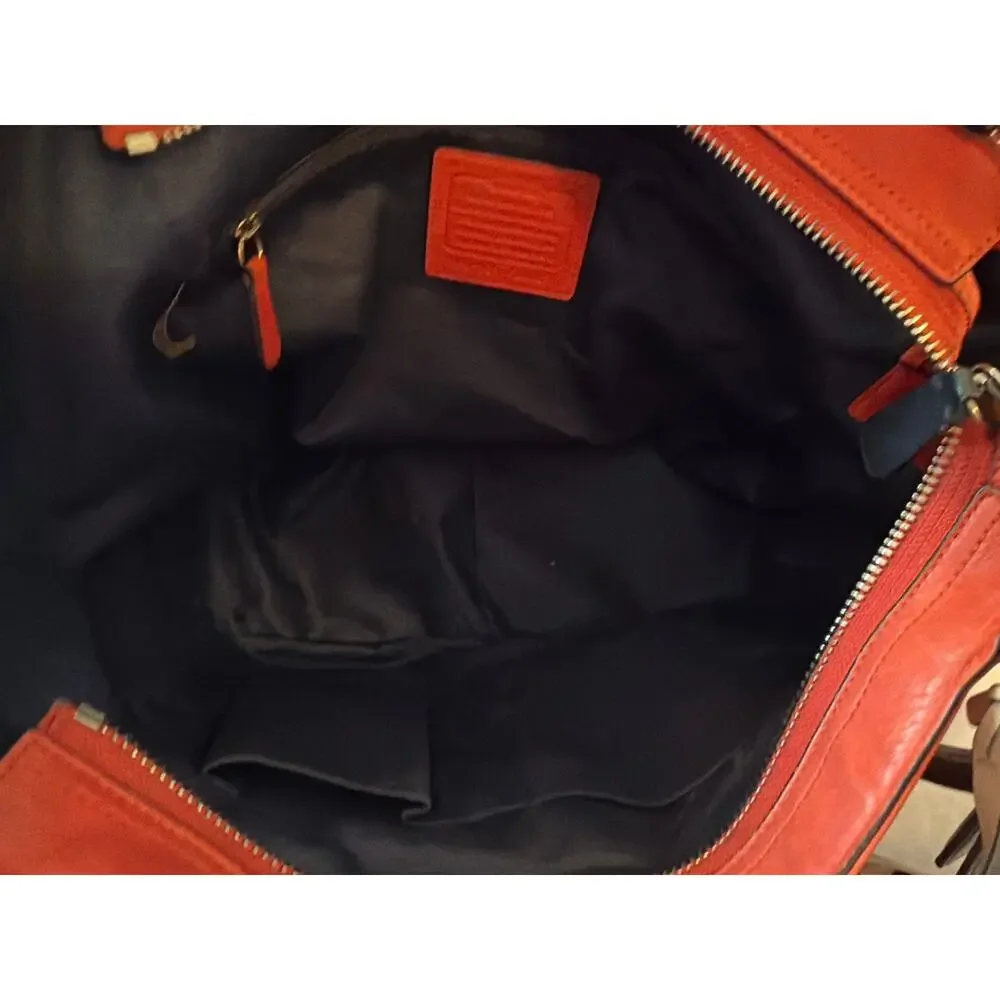 Coach Park Carrie Colorblock Leather Shoulder Tote Bag – Style F24065